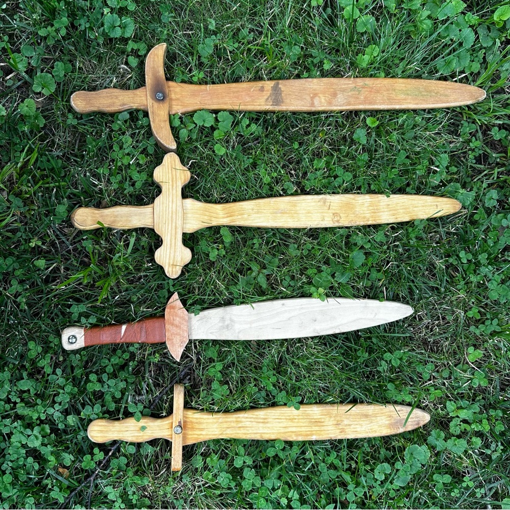 Set of Wooden Toy Swords